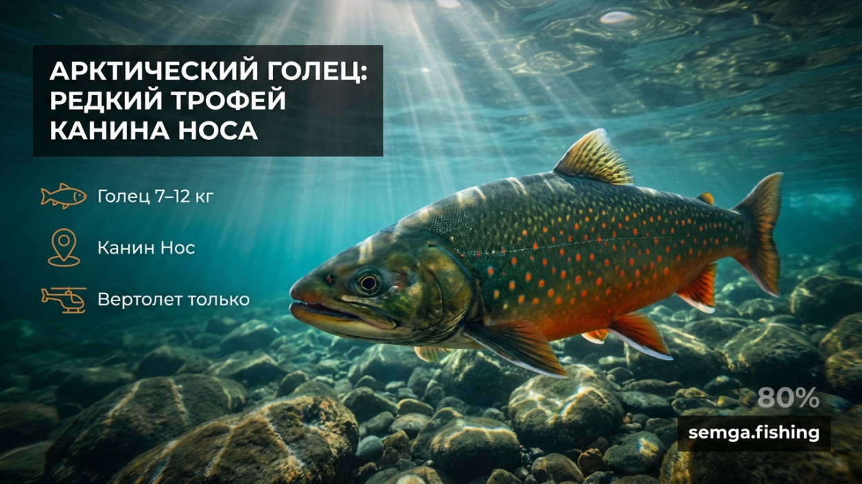 Арктический голец: самая редкая трофейная рыба Канин Носа