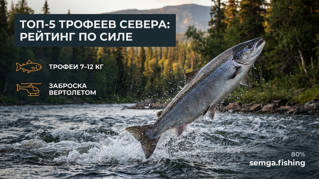 Топ-5 трофейных рыб Крайнего Севера: рейтинг по силе сопротивления