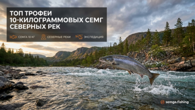Топ трофеев сёмги весом 10 кг из северных рек