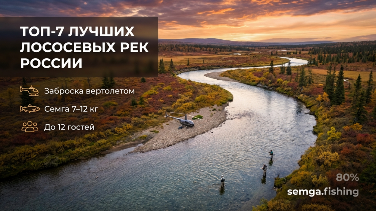 Лучшие реки России для ловли сёмги: топ-7 мест