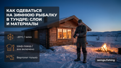 Как одеться для зимней рыбалки в тундре: слои, материалы, обувь