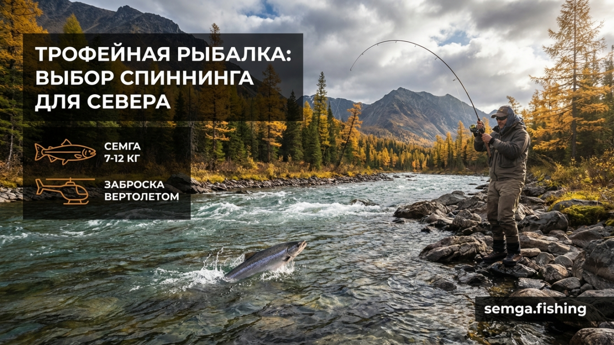 Спиннинговые снасти для сёмги и щуки на северных реках
