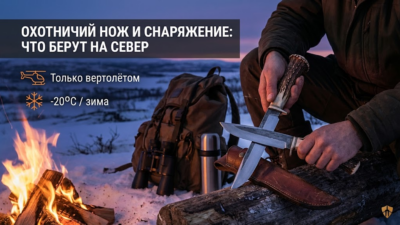 Охотничий нож и снаряжение: что берут на северную охоту