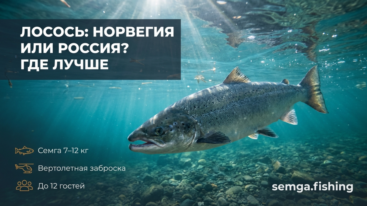 Норвегия или Россия: где выгоднее ловить атлантического лосося