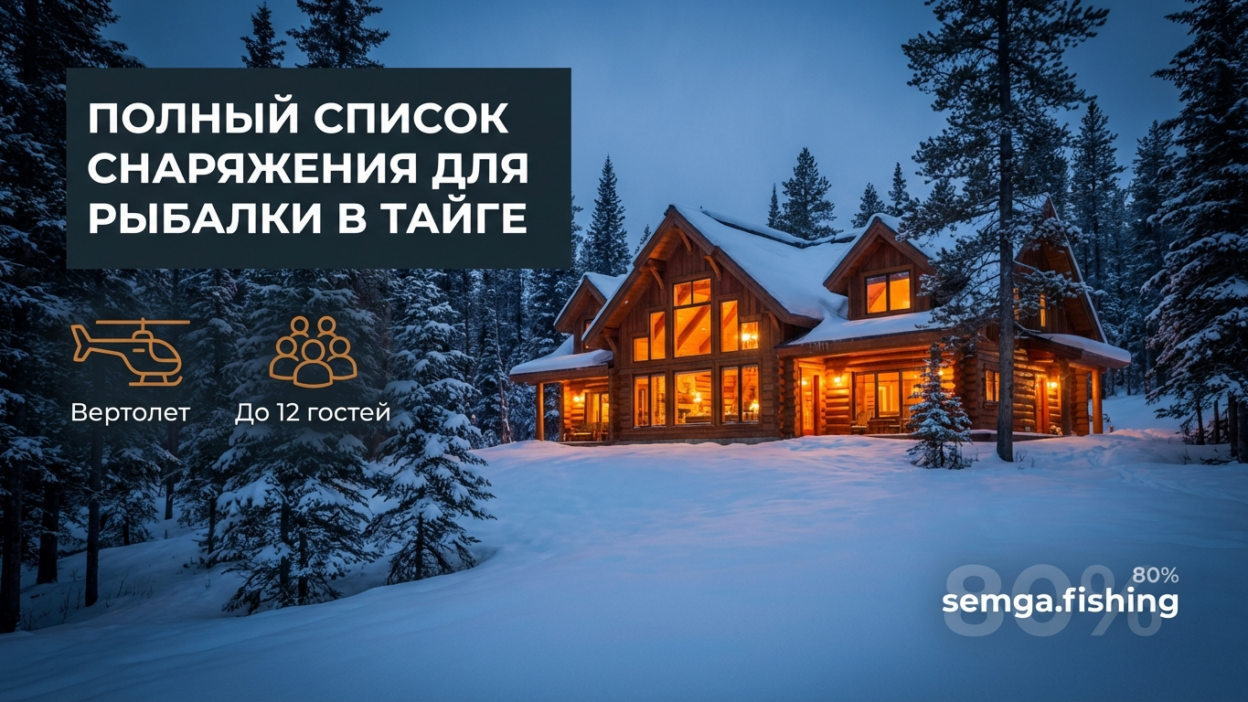 Что взять на рыболовный тур в тайгу: полный список снаряжения