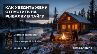 Как уговорить жену отпустить на недельную рыбалку в тайгу
