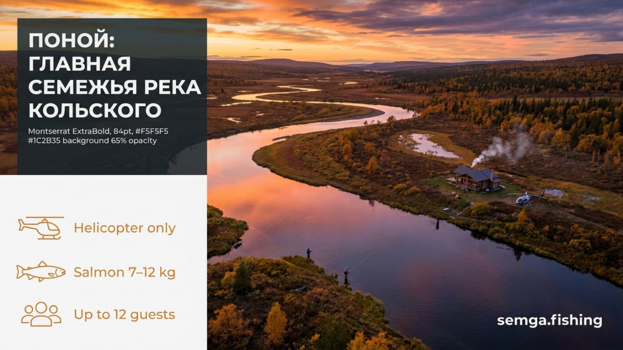 Река Поной: самая длинная река Кольского и рай для трофейной сёмги