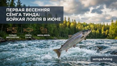Весенняя сёмга (тинда): маленькая, бойкая, первая — ловля в июне-июле
