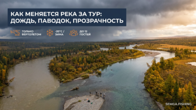 60. Как меняется река за один тур: дождь, паводок, прозрачность