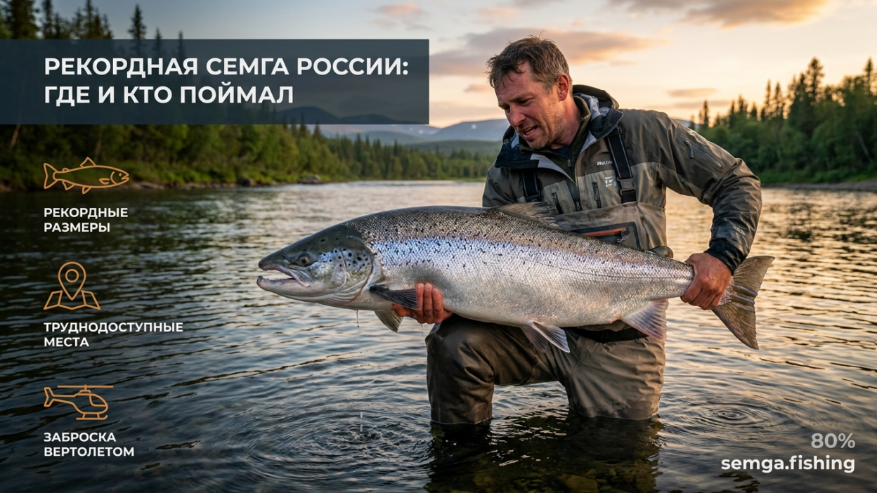34. Рекордная сёмга России: где и кто её поймал