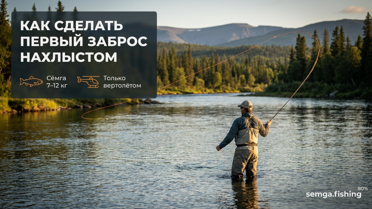 44. Как сделать первый заброс нахлыстом и не запутать шнур
