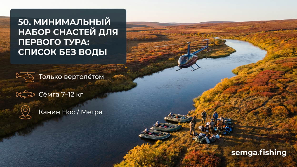 50. Минимальный набор снастей для первого тура: список без воды