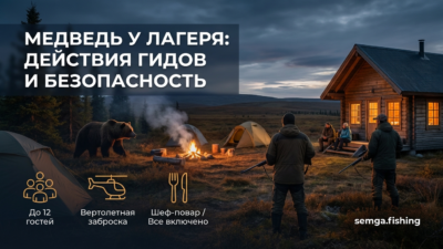 51. Медведь вышел к лагерю: как ведут себя гиды и чего нельзя делать