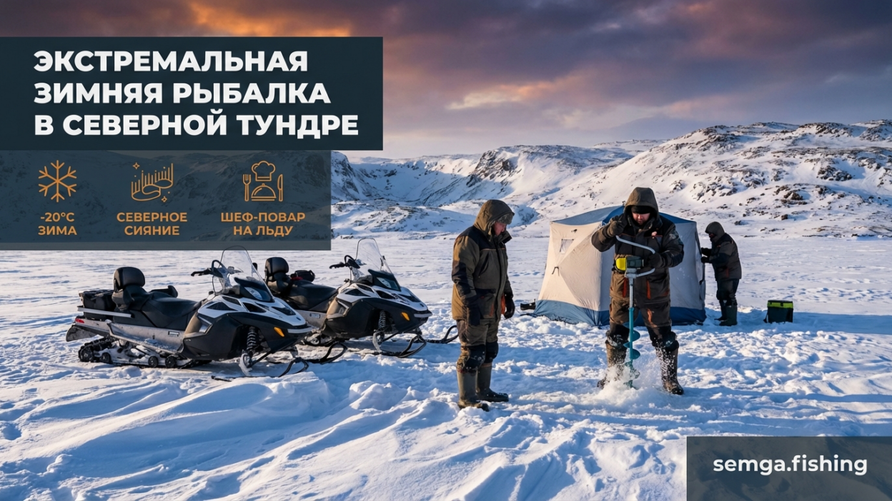 Зимняя рыбалка на Севере: как выглядит подлёдная ловля в тундре