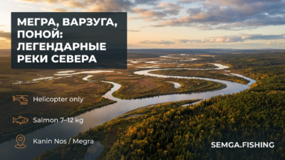 Река Мегра, Варзуга и Поной: три знаменитые лососевые реки России