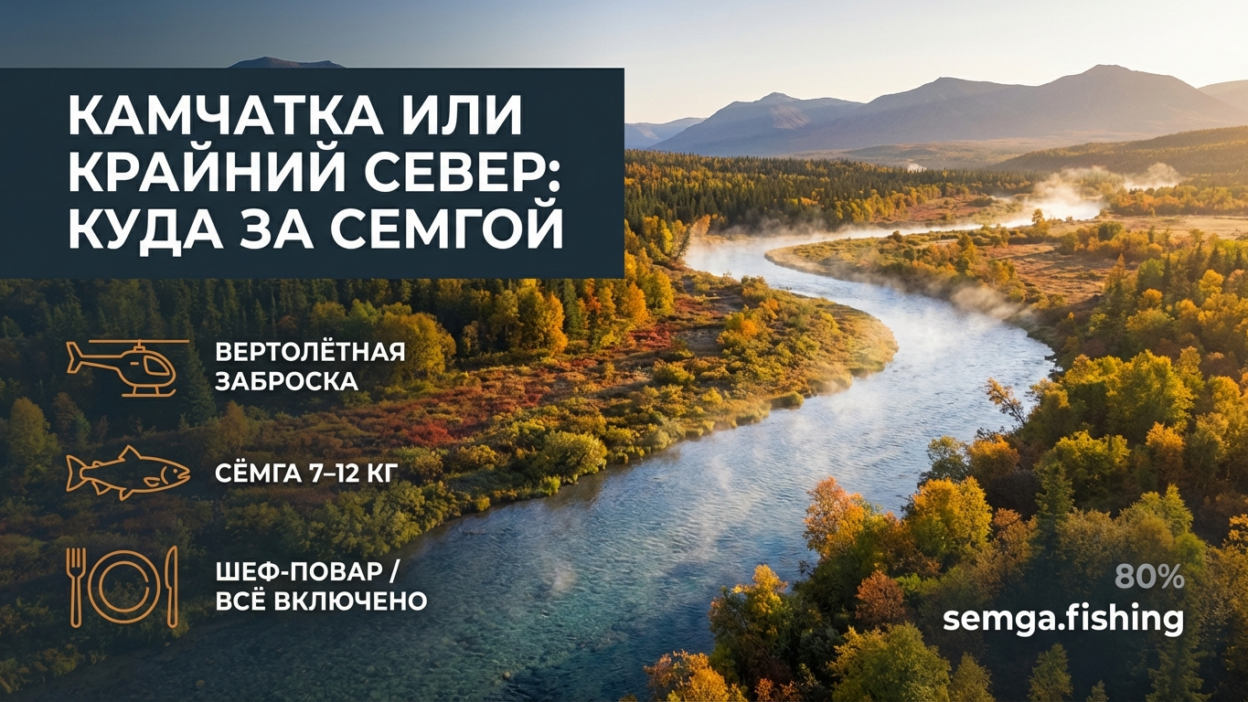 Камчатка или Крайний Север: куда ехать за лососем