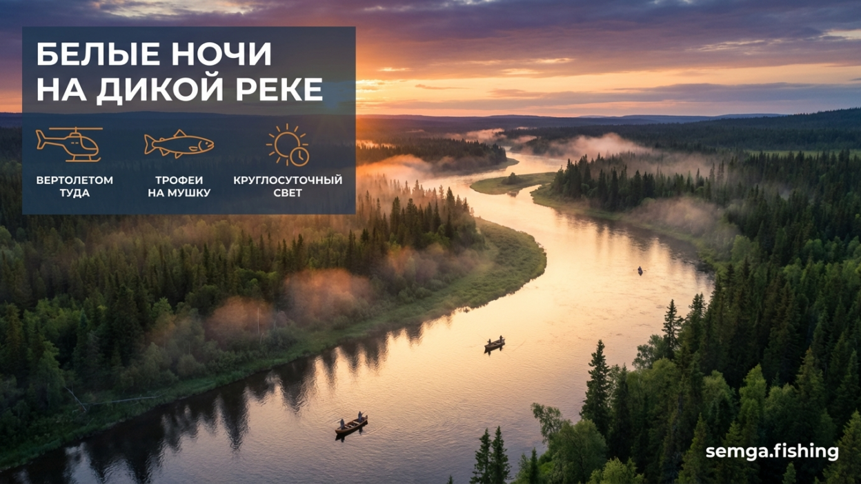 Белые ночи на севере: как они выглядят на дикой реке