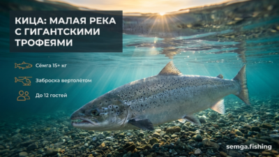 Река Кица: маленькая река с большими трофеями — 15 кг не предел
