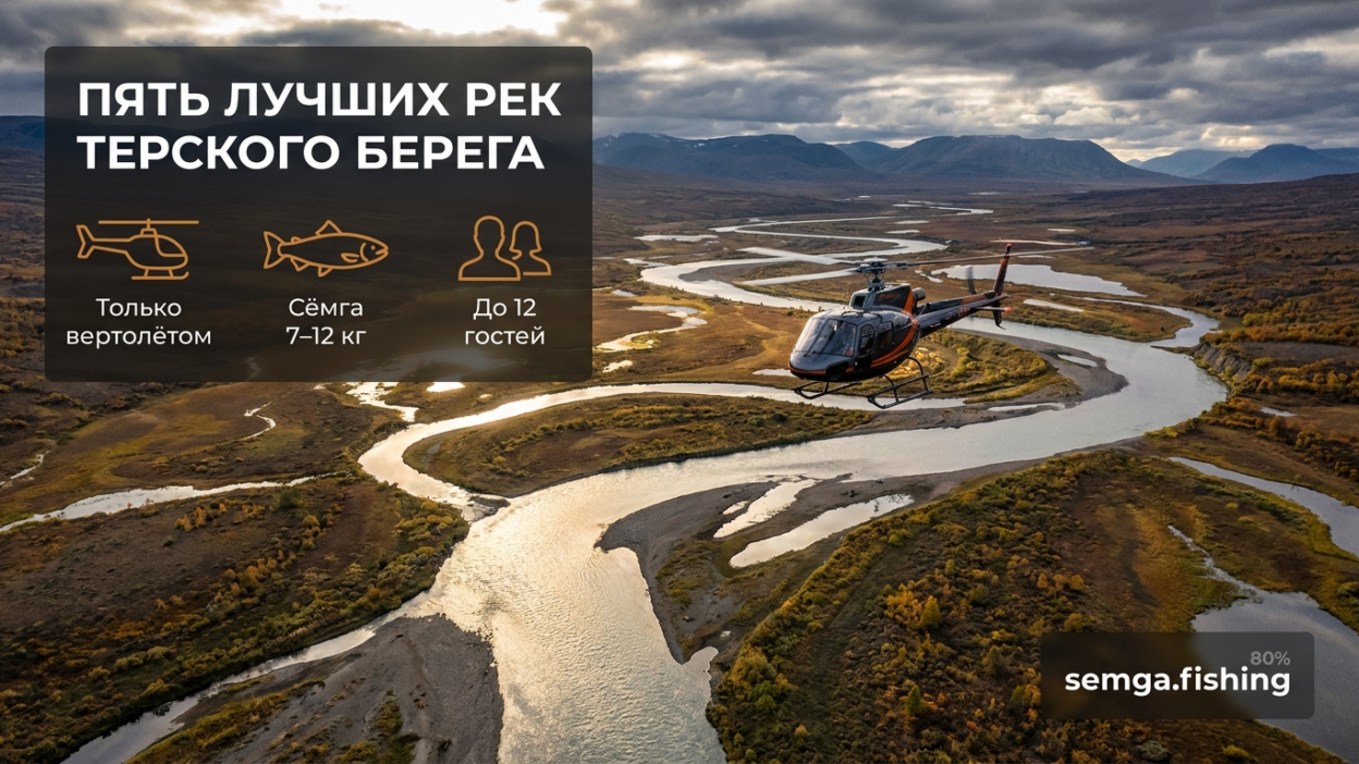 Реки Терского берега: пять лососёвых рек в одном маршруте