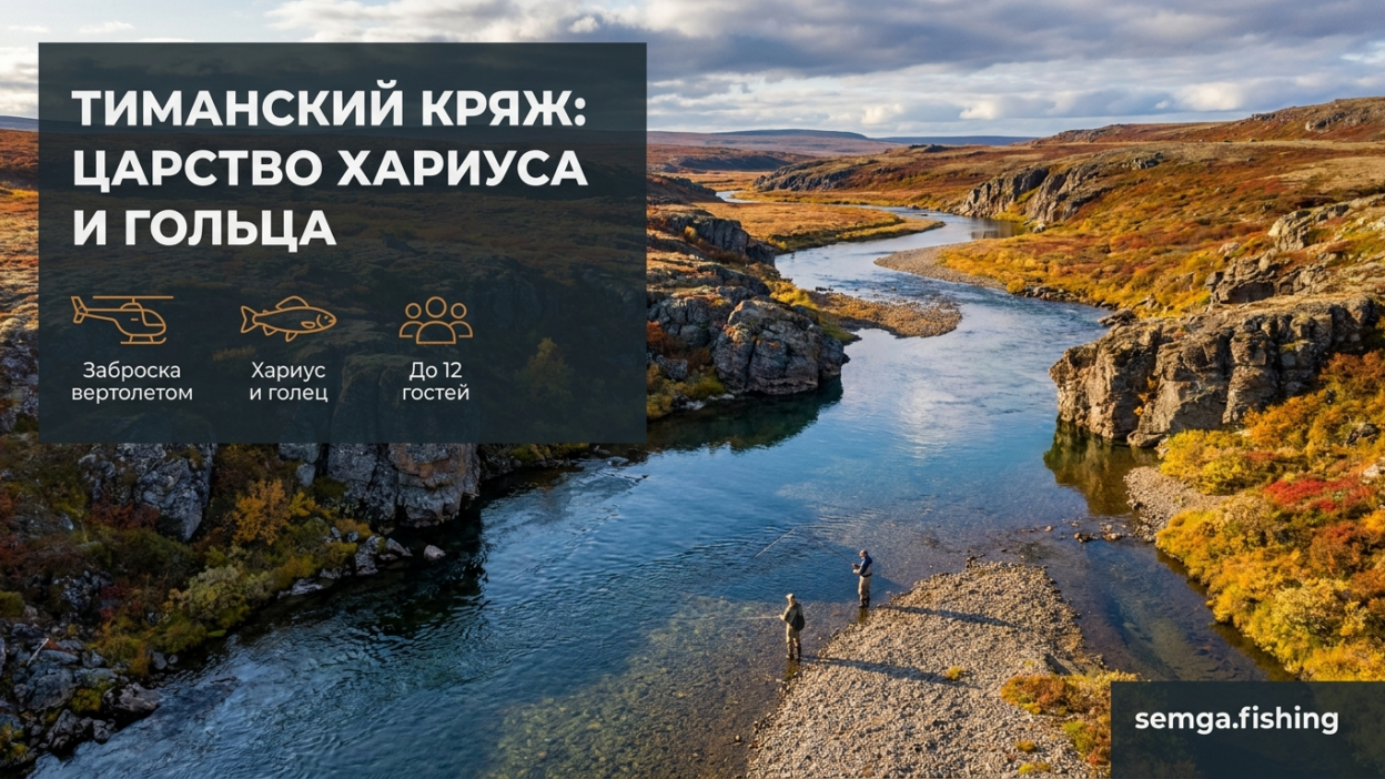 Тиманский кряж: древний хребет, реки которого полны хариуса и гольца
