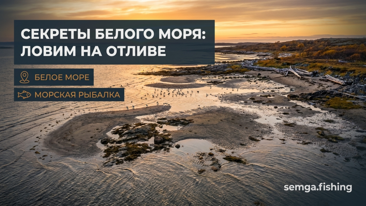 Литоральная зона Белого моря: отливы обнажают секреты — камбала, треска, навага