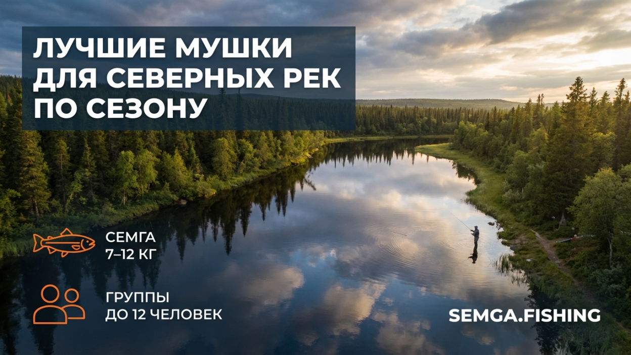 Какие мухи работают на северных реках: выбор по сезону