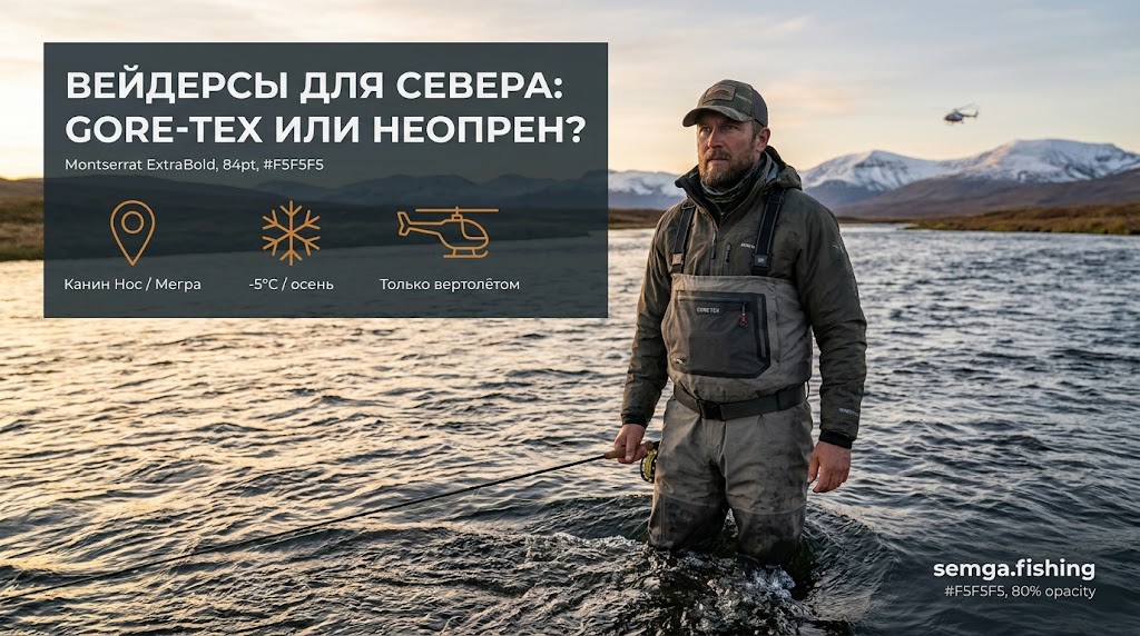 Вейдерсы для северной рыбалки: Gore-Tex, неопрен или бюджет — что выбрать