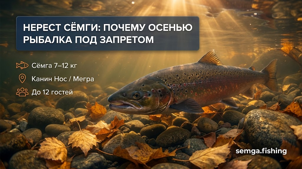 Нерест сёмги: что происходит осенью на реке и почему в это время нельзя ловить