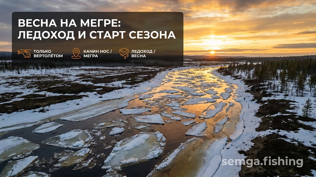Весна на Мегре: когда сходит лёд и когда начинается сезон