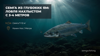 Лосось в глубоких ямах: как достать рыбу с 3-4 метров нахлыстом