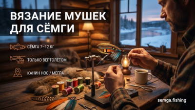 Вязание мушек для сёмги: 5 рабочих паттернов, которые можно связать за вечер