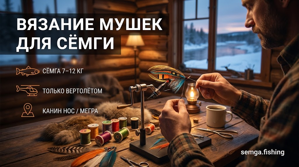 Вязание мушек для сёмги: 5 рабочих паттернов, которые можно связать за вечер