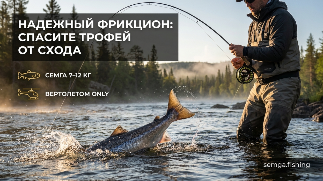 Катушки для лосося: надёжный фрикцион как спасение от обрыва трофея