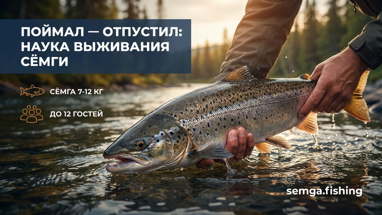 Catch & release на лосося: наука о выживаемости — какой процент рыб реально выживает