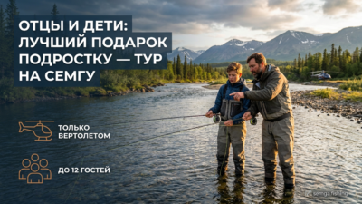 Отец и сын на реке: почему лососёвый тур — лучший подарок подростку