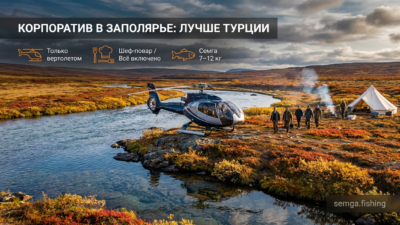 Корпоратив на Крайнем Севере: почему топ-менеджеры выбирают вертолётную рыбалку вместо Турции