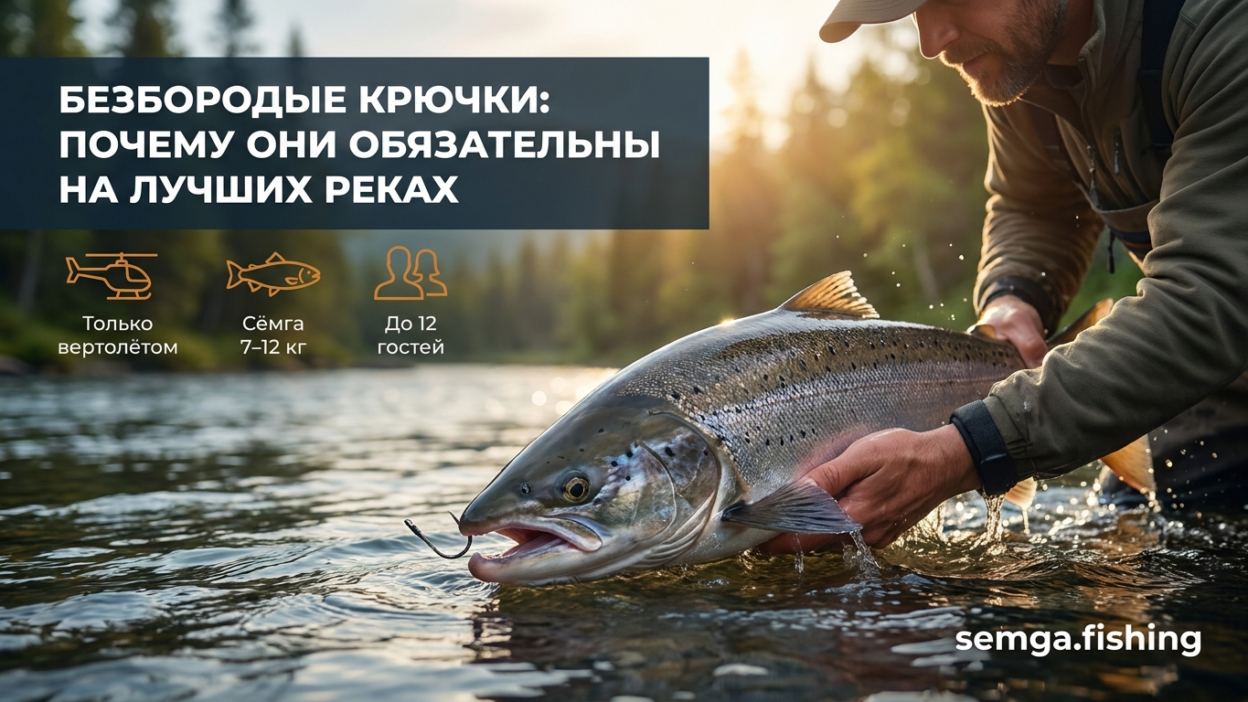 Безбородые крючки: почему на лучших реках мира запрещены бородки